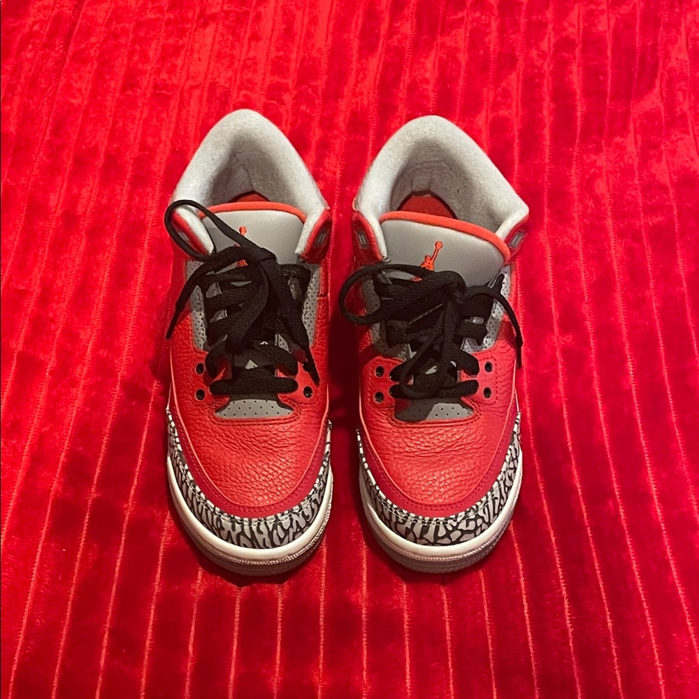 Jordan Kids Red and Black Sneakers